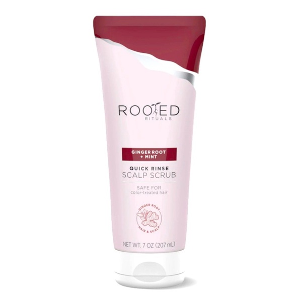 Rooted Rituals Ginger Root and Mint Quick-Rinse Scalp Scrub, 6.7 fl oz NEW - Picture 3 of 7